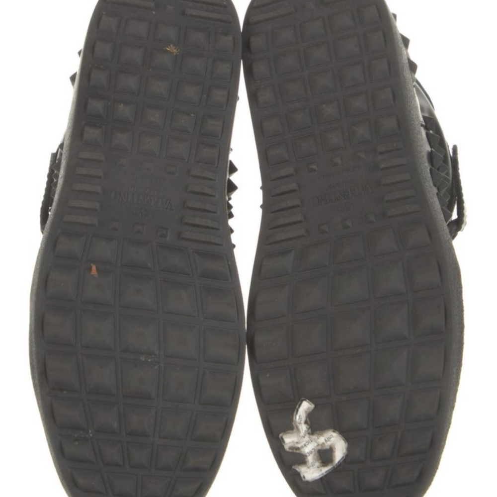 Valentino Rock Stud High Top Black Sneakers - Picture 9 of 9